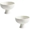 Dinnerware Sets 2 Pieces Fruit Holder Nut Trays Kitchen Bowl Ceramic High Dessert Bowls Table Decor