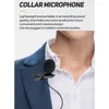 Microphones 1Set Clip-On Lavalier Microphone Mini 3,5 mm krage Kondensor Lapel Mic för telefon Android DSLR-kameror Dropship