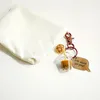 Creative Cute Fruit Milk Tea Cup Keyhain Fashion Backpack Pendant Keyring Gift For Women Car Key Chain Bag Ornament Gifts