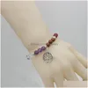 Chakra curativo naturale con perline Albero della vita Bracciale Lucky Yoga Energy Beads 7 Reiki Meditation Crystal Stone Stretch Drop Delivery J Dhnsd