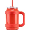 50oz Stainless Steel Quencher Tumbler Vacuum Keep Hot and Cold Mug with Handle and Straw NEW