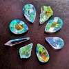 Garden Decorations 8pcs AB-Color Crystal Prism Suncatcher Chandelier Parts Hanging Pendant Window Home Wedding Decoration Figurine DIY