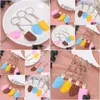 Nyckelringar Summer Creative Candy Color Soft Ice Cream Keychains Car Bag Pendant Jewelry Keyring for Women Drop Delivery DHQcy