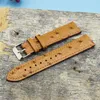 strap 18mm leather yellow