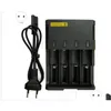 Chargers I4 Battery Charger 4Slot Fly Compatible For Lithium 26650 16340 14500 Nitecore D4 Drop Delivery Electronics Batteries Dh90U