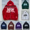 Erkek Hoodies Tişörtü Y2K Grunge Büyük Boy Yıldız İşlemeli Desen Tam Zip Estetik Moda Komik Harajuku Kadın Ceket T230525