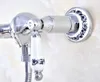 Bathroom Shower Sets Polished Chrome Brass Wall Mounted Bathroom Hand Held Shower Head Faucet Set Mixer Tap Dual Ceramics Handles Levers mna783 G230525