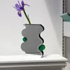 VASES CUTELIFE ACRYLIC VASE INSIRS MIRRRY DECORATION美学テーブル装飾品植物花瓶の結婚式のドライフラワー家庭用部屋の装飾230525