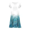 Casual Dresses Boho Beach Round Neck Short Sleeve Holiday A-Line Dress Mesh Fabric Vestidos Summer Y2k Cloth