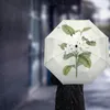 Parasol frangipani pozostawia retro duże w pełni autoutomatyczne parasolowe parasolowe składane osiem pasm dla dorosłych deszcz