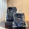 2023-mirror качество дизайнерская сумка для женщин мужчина для мусора для мусора дизайнерские рюкзаки дизайнерский пакет на плечо кожа повседневная спина
