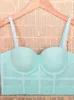 Women's Tanks S M L XL Fashion Mesh Push Up Bralet Corset Bustier Bra Night Club Party Sexy Cropped Top Ves