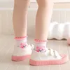 Chaussettes 5 paires / lot de coton enfants filles garçons bébés mignon dessin animé mode doux net été 1-12 ans chaussettes nouveau-né G220524