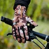 Luvas de ciclismo MotoCycling Camouflage Zipper Winter Men Mulheres Aquecedores de Mão Térmica Acessórios para Bicicletas à prova de vento