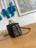 10a spiegelkwaliteit ontwerpers ijdelheid case tas mini 16 cm dames echte lederen cosmetische tassen luxe korrelige kalfsleer handtas crossbody zwarte schouderketting doos tas