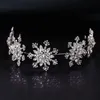 Altri accessori di moda Cristallo di lusso Fiocco di neve Fascia per capelli Floreale Diademi nuziali Corona barocca Strass Pageant Diadema Fascia per capelli Accesso per capelli J0525