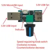 Ny USB Fan Speed ​​Controller DC 4-12V Minska brusets justeringsguvernör