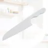 Coltello da frutta in plastica per bambini Cucina Lattuga Insalata Taglierina seghettata Coltelli da torta fai-da-te 28,5 * 5 cm dh876