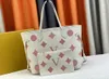 Designer Mulheres Tote Bag Luxo Never Felt Bolsas MM Sacos de compras de alta qualidade Cartas de flores em ombro de ombro