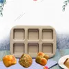 Bakning Mögel Kapmore 1pc Brödform Creative 6-Cavity Non-Stick Square Shape Cake Diy Tools for Home Kitchen