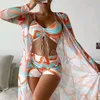 Sexy Bademode Frauen Badeanzug Häkeln Quaste Bikini Bademode Cover Up Aushöhlen Strand Kleid