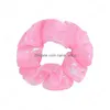 Bandos de borracha de cabelo Organza Scrunchies Portador de rabo de cavalo Ties elásticos de chiffon de chiffon acessórios para entrega de jóias de entrega de jóias hairj dhv3o