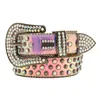 Cintura BB classica con cinghie di cintura di strass di strass bling per maschile designer Ceinture come regalo di amici