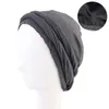 New Ethnic Style Model cotton braid Men's Turban Hat Satin Lined Elastic Wrapped Head Hat Arab Fiber Hat Do-rag Long Straps