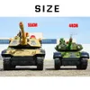 Electric/RC Car 55/44cm Big RC Tank Battle World War Machine för radiostyrda tankar på radiokontroll Militärbil Armé Truck Boy Toys Kid 230525