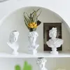 Vase Nordic Style David Art Sculpture Portrait Vase Vase Descoration Living Room Arranch Retro Florist Home Hydroponic Vase 230525