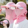 Casquettes de cyclisme chapeau seau à large bord avec couvre-cou séchage rapide grande pêche Sports de plein air Jungle randonnée femmes respirant soleil