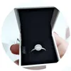 Wedding Rings Round Sparkle Halo Ring Authentic 925 Sterling Sier Women Sieraden voor Pandora CZ Diamond vriendin Gift met originele DHDPC