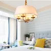 Pendant Lamps American Lights Country Cloth Hanglamp For Dining Room Bedroom Bar Decor Lighting Fixtures Loft Luminaire Suspension