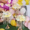 Decorazione per feste 4 pezzi Fiori Disposizione delle sfere Bouquet 18 Teste Rose per il centrotavola per matrimoni del nostro negozio Feste per San Valentino