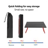 Camp Furniture Mini Foldable Table Lightweight Home Bed Computer With Carry Bag Food Drink Desk For Outdoor BBQ Camping Tent