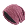 Crófis de chapéu de malha de algodão grãos chapéus de inverno para homens mascaram fêmeas gorros gorros capuz Baggy Soft Autumn Hats Caps