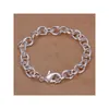 Chain Camarão Torneira de fivela de fivela link Surling Sier Bracelets 8 peças estilo misto gtb27 modelos de moda