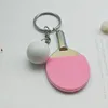 7 couleurs Sport Ping-Pong balle de Tennis de Table Badminton boule de Bowling porte-clés porte-clés porte-clés porte-clés Souvenir cadeau