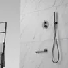 Badrum duschuppsättningar badkar väggmontering hand dusch mixer set 2 funktion ventil badkar mixer knackar varm kall badrum dusch kran baduttag dusch g230525