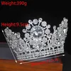 Andra modetillbehör Royal Crystal King Crown Bride Tiaras och Crowns Queen Hair Jewelry Pageant Prom Diadem Headpiece Brudhuvudtillbehör J230525