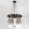 Pendant Lamps American Loft Retro Industrial Light Coffee Bar Restaurant Chandelier Rope Gear Lamp E27 Kitchen Fixtures