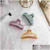 Klemt transparante haarklauwclips voor dames Barret haarspeld Crab Headband Claws Girls Accessoires Hoofdkleding Ornament Drop levering Dh9mm