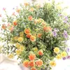 Decorative Flowers Artificial Daisy Fake Plant Greenery Plastic Faux Daisies UV Resistant For Vase Arrangements Cemetery Outdoor Decoration