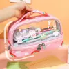 Trousse Grande Capacité Estuche Stylo Transparent Kalemlik Estojo Papeterie Boîte Cosas Kawaii Para La Escuela Etui