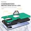 Coques de téléphone pour Xiaomi Note 9 Pro 9A 9C 10T Pro 10T Lite avec support de bague rotatif à 360 ° Béquille Support de voiture Soft TPU Housse de protection en plastique dur double couche