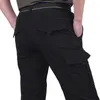 Men's Pants Cargo Men's Casual Quick Dry Multi-bag Waterproof Outdoor Work Clothes Loose Everything Sports Straight Leg