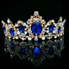 Other Fashion Accessories Baroque Vintage Green Royal Tiara Crowns Bride Blue Red Queen Crown Bridal Headband Wedding Tiara For Women Hair Jewelry J230525