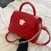 Fashion Messenger Bags Classic Women Candy Color One Shoulder Schuine Span Bag Pu Leather Luxury Designer Avonds Jurk Keten Handtas Purse