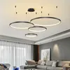 Hanger lampen woonkamer ring hanglampen acryl led restaurant kroonluchter moderne minimalistische kunst creatieve persoonlijkheid net rood aangepaste lamp G23052444