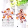 Dangle żyrandol Boho Colorf Crystal Flower For dla kobiet